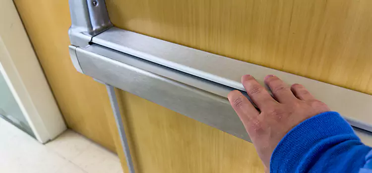 Installing a Push Bar on a Door Glassboro
